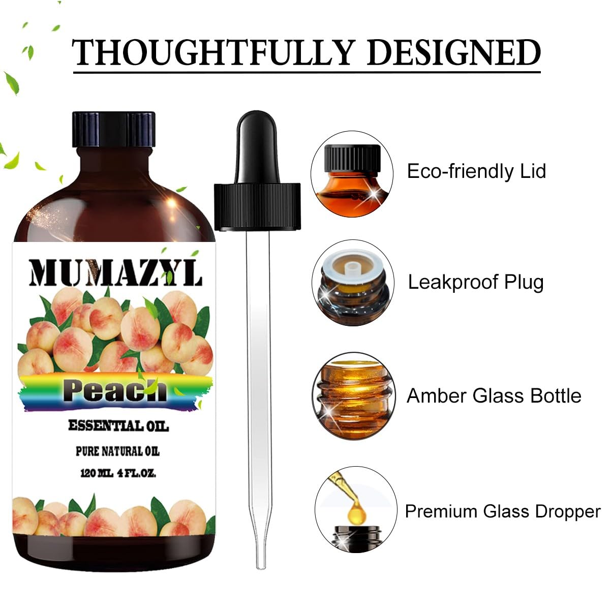 MUMAZYL huile pêche prête pour diffuseur aromatique et ambiante