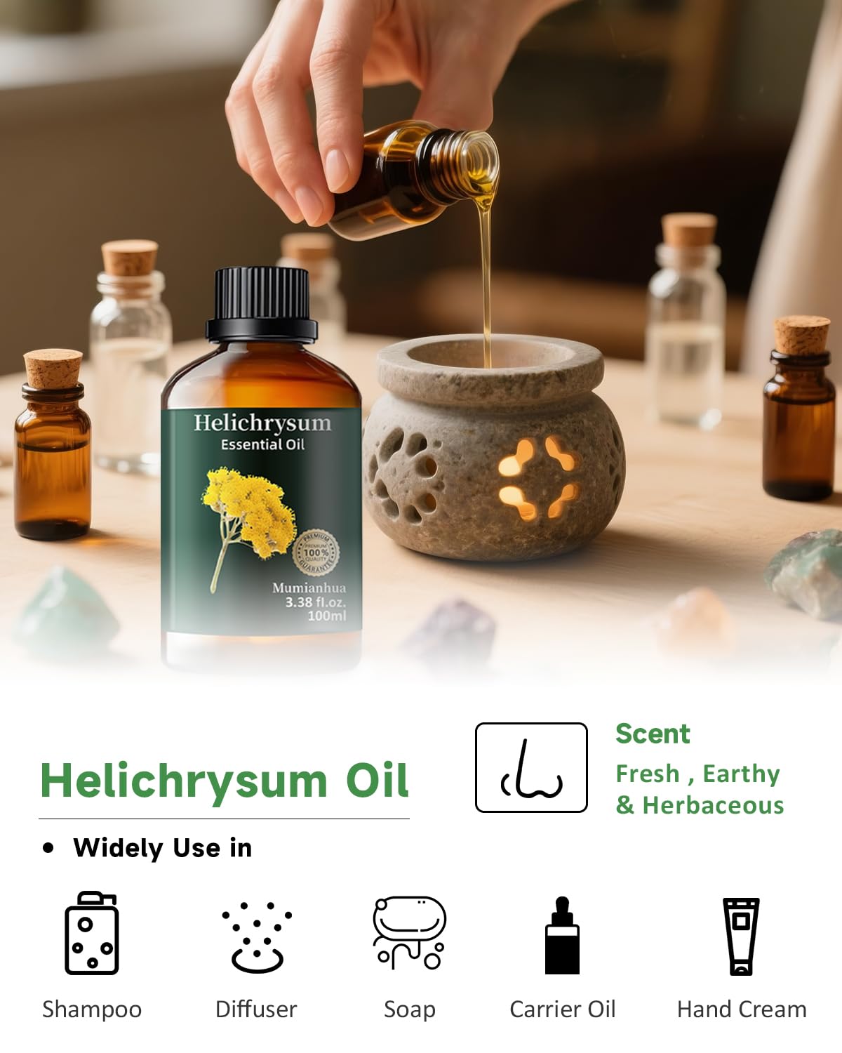 Mumianhua atelier soins helichryse fait main — idees DIY parfumees.