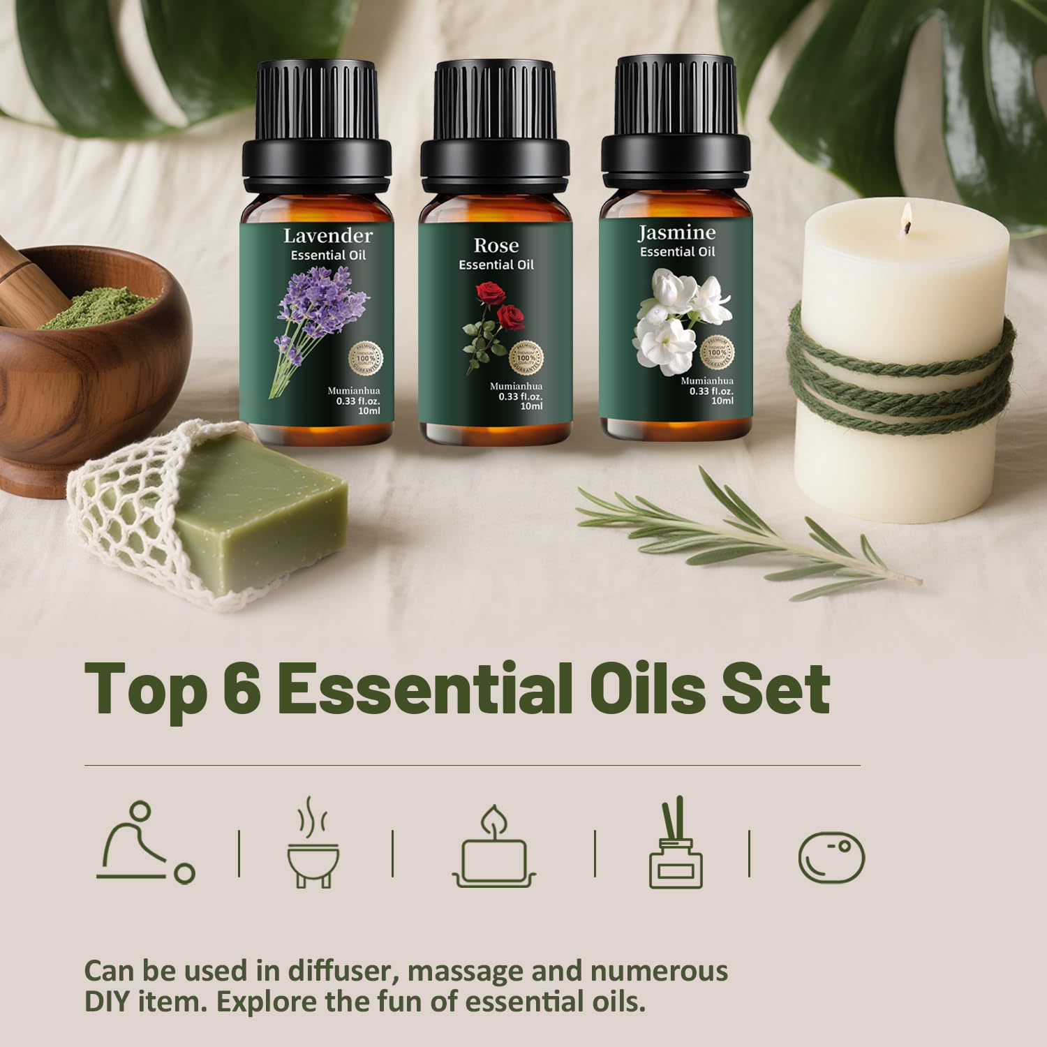 Mumianhua Jasmine: parfum romantique parfait pour spa maison.