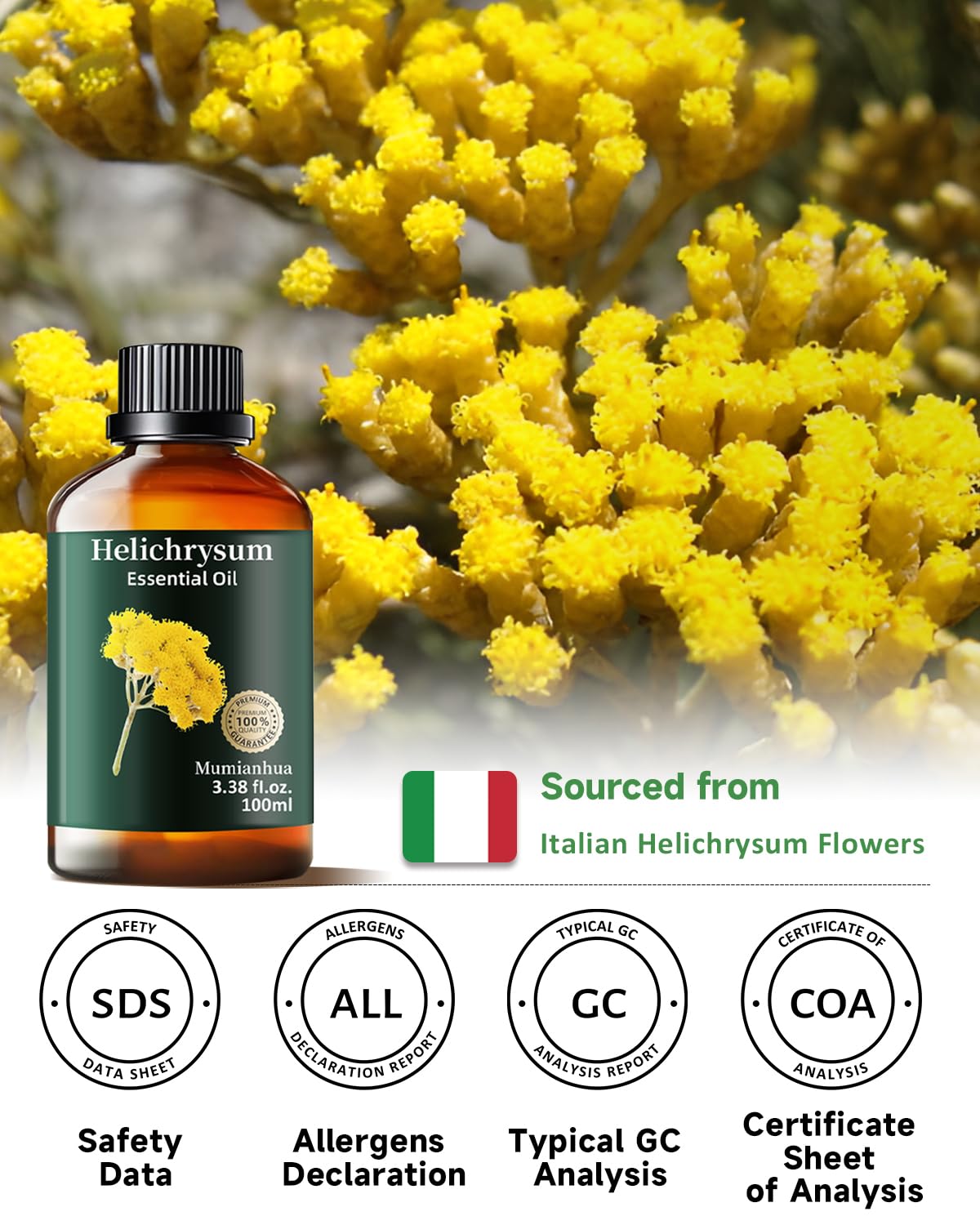 Mumianhua linge aromatis helichryse — parfum frais pour textiles.