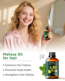 Massage-cuir-chevelu Mumianhua Melissa: huile aromatique pour cuir chevelu.