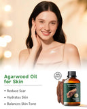 Mumianhua Oud huile pure, flacon rapproché, base parfum durable.