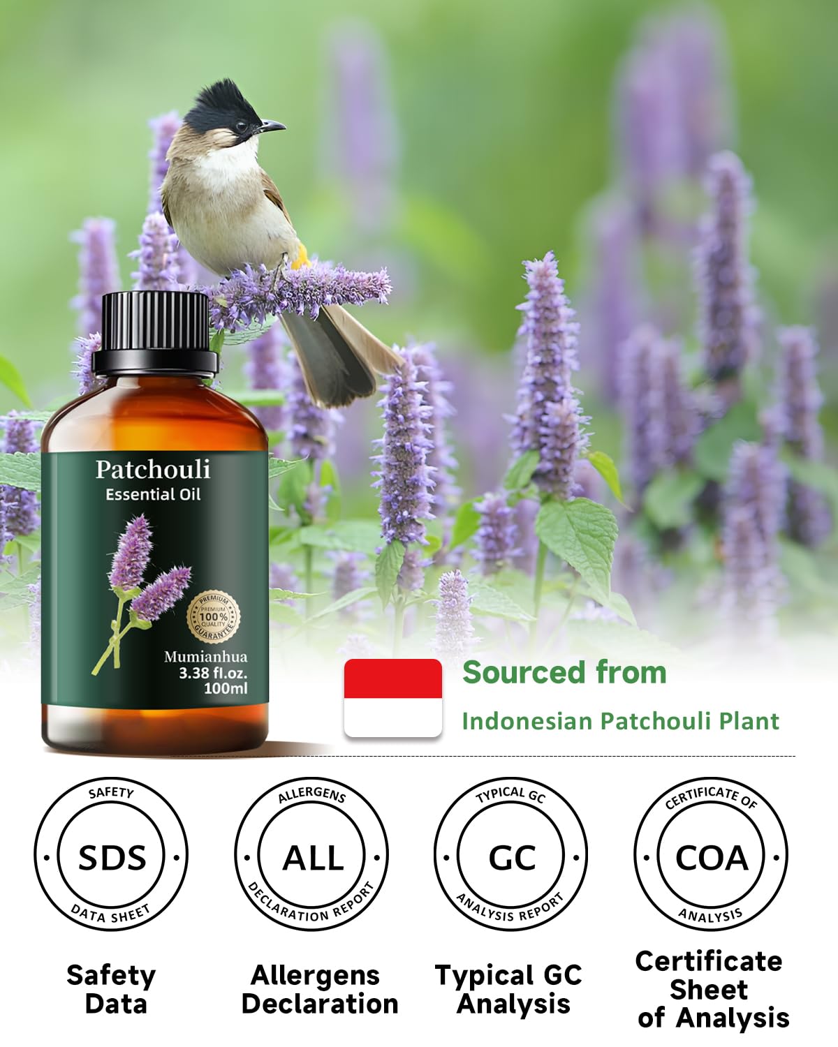 Mumianhua Patchouli - créations artisanales, parfum durable et chaleureux
