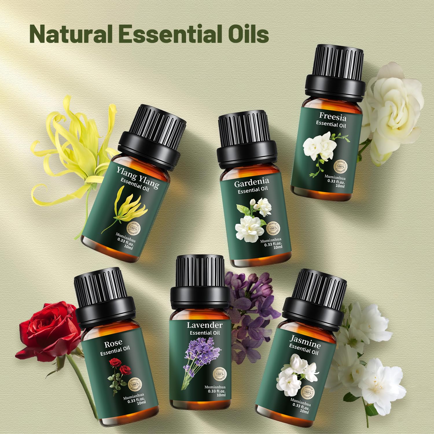 Mumianhua Rose: huile florale pour ambiance positive et élégante.
