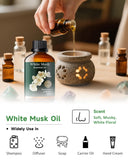 Mumianhua savon artisanal musc blanc pour une base sensorielle.