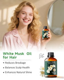 Mumianhua soin capillaire musc blanc pour cheveux teints.