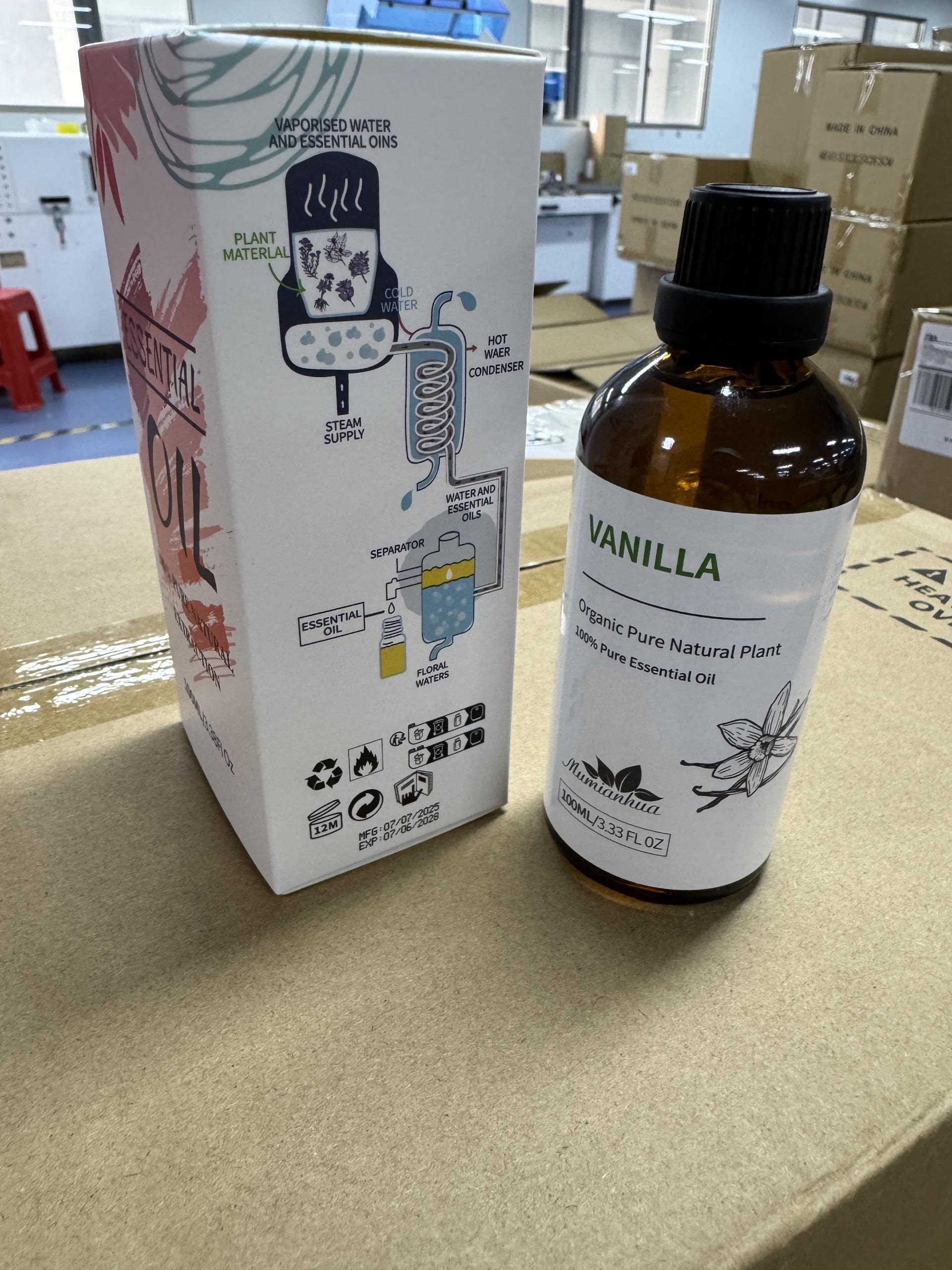Mumianhua huile vanille — ambiance chaleureuse et arôme sucré pour votre intérieur.