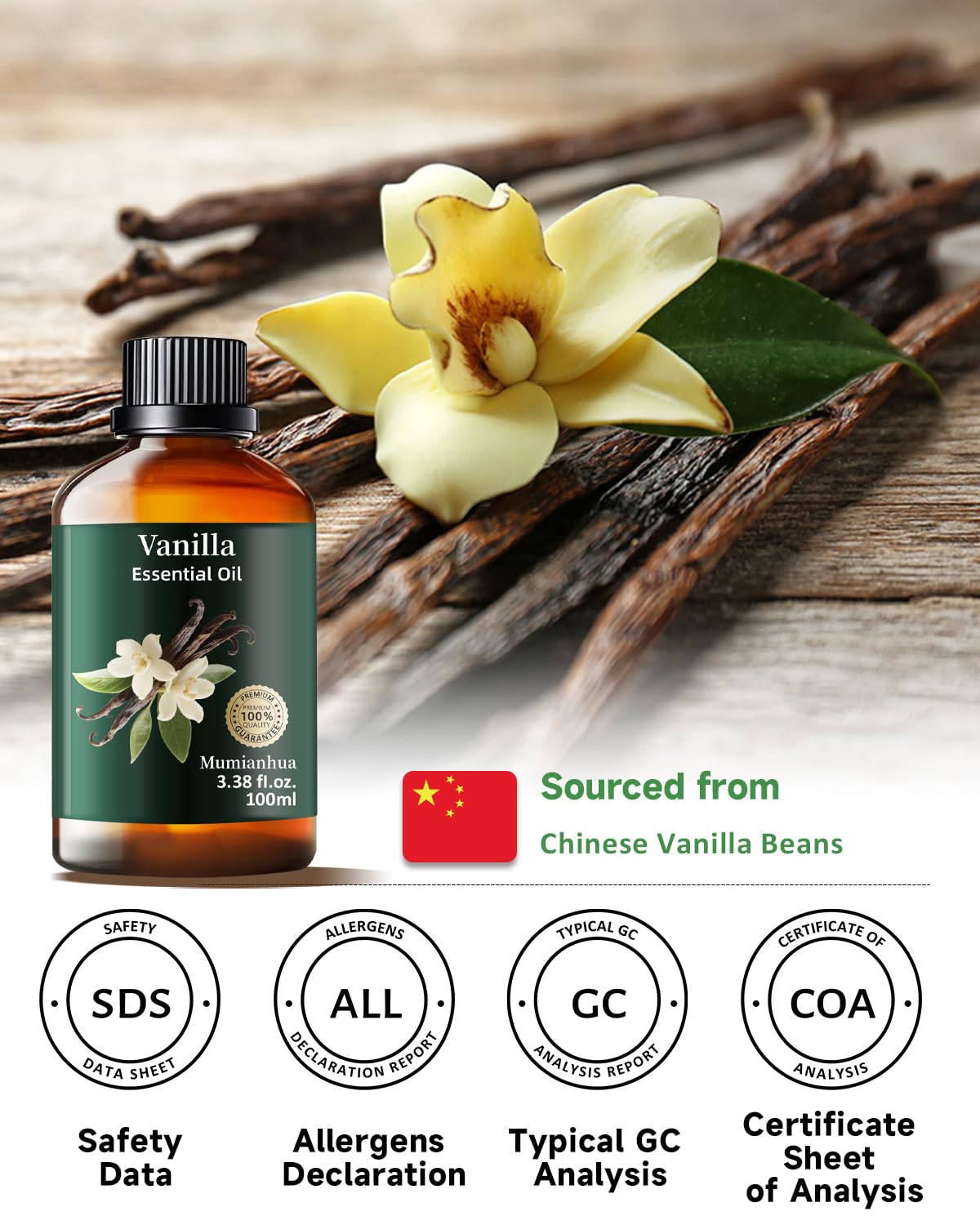 Mumianhua vanille huile — parfumage de vos bougies maison.
