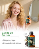 Mumianhua huile vanille — mélange capillaire nourrissant avec karité.