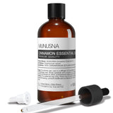 Huile Cannelle MUNUSNA en bouteille—parfum chaleureux pour diffusion