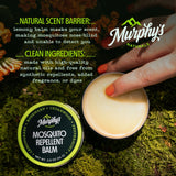 Baume Murphy's Naturals cèdre-citronnelle-romarin — parfum naturel pour une protection légère en camping.