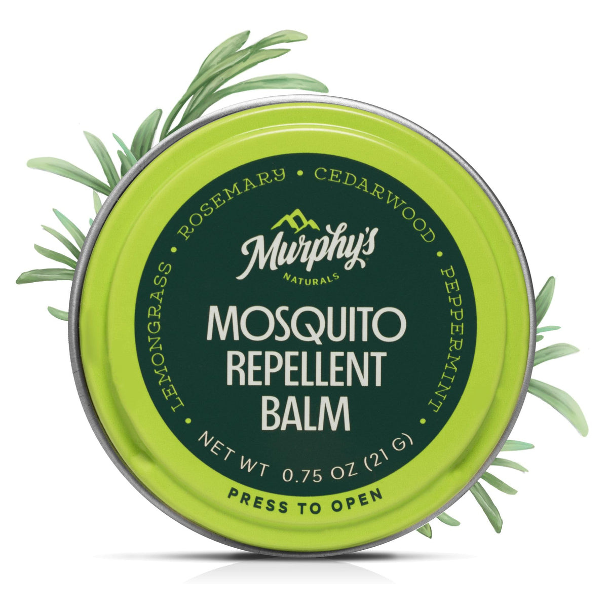 Baume Murphy's Naturals répulsif moustiques pour patio extérieur, parfum naturel.