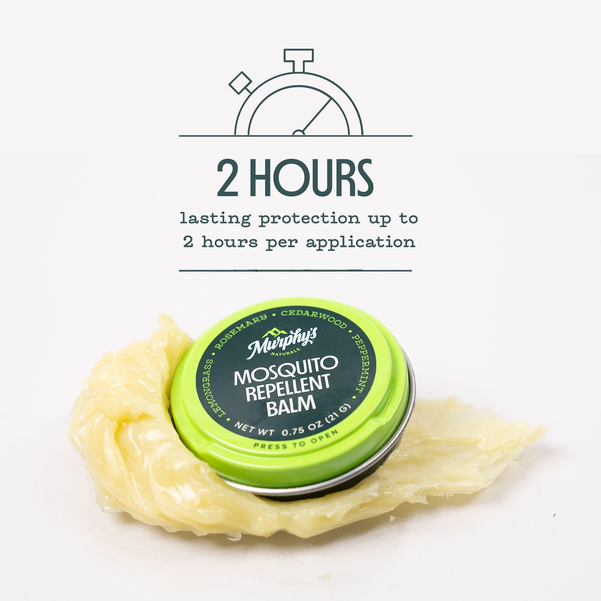 Baume Murphy's Naturals stick portable — utilisation ciblée lors d’activités extérieures.