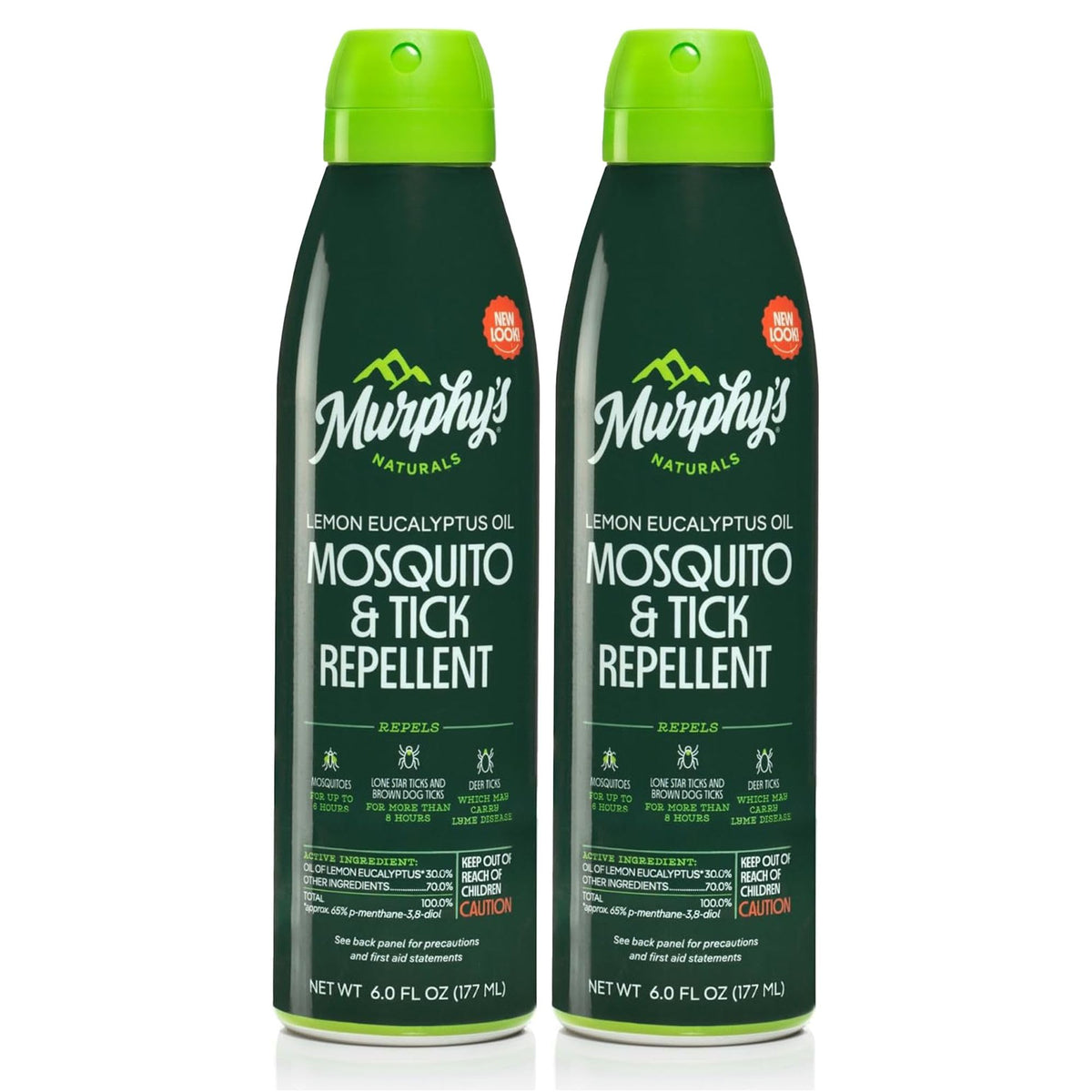 Murphy's Naturals - Bouteille brume anti-moustiques à l’eucalyptus citronné, parfum frais.