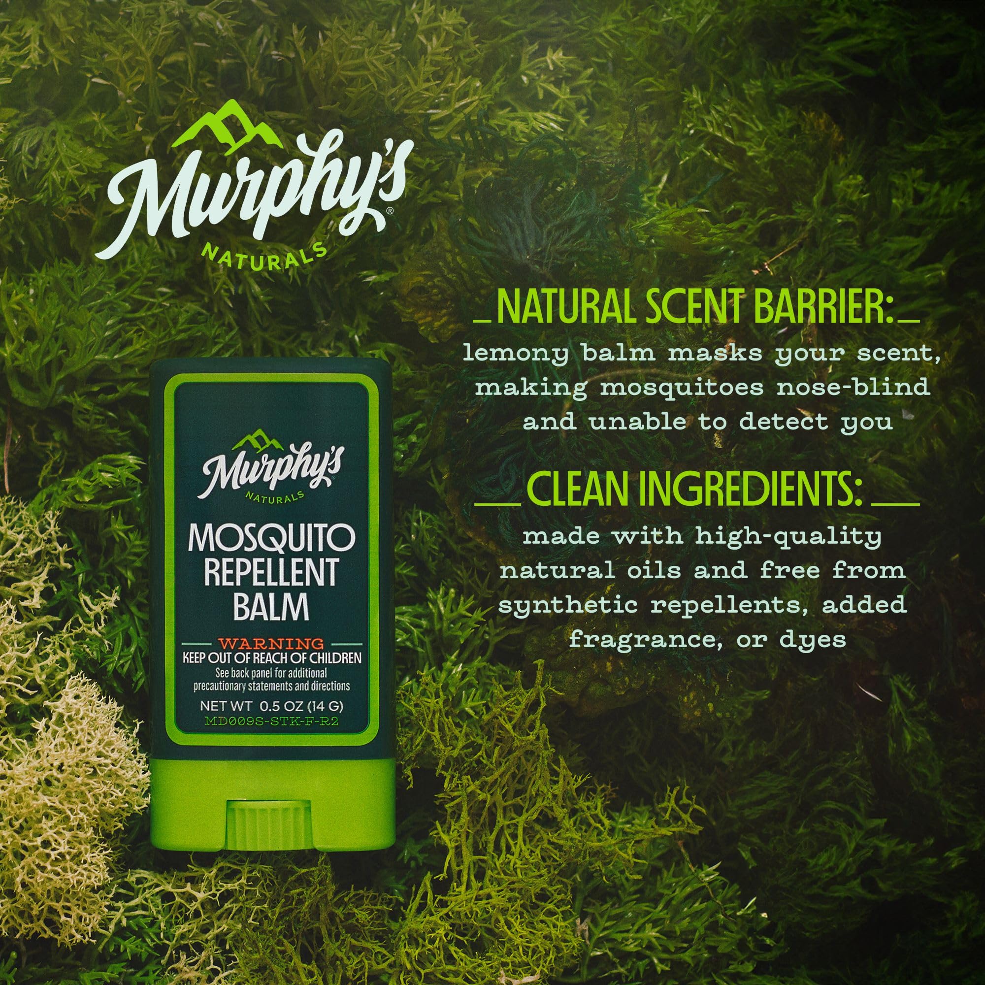 Murphy's Naturals Bâton répulsif moustiques – application rapide sur la peau