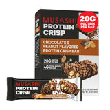 Barre Musashi Protein Crisp montrant 20 g de protéines après l entraînement