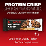 Barre MUSASHI Protéine Crisp, 20 g protéine par barre.