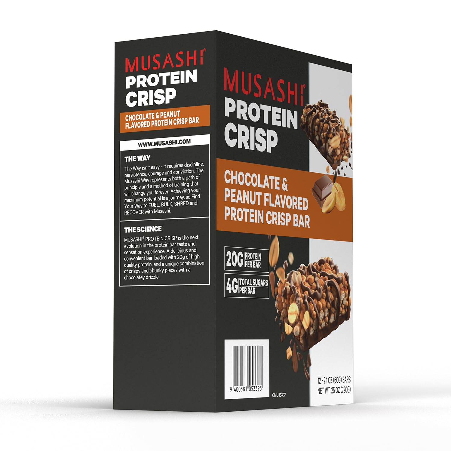 Musashi Protein Crisp avec ingrédients premium fabriqué en Nouvelle-Zélande