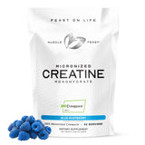 Muscle Feast Creapure – bouteille Framboise Bleue, énergie durable pour l'entraînement.