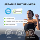 Muscle Feast Creapure – arôme orange naturel et goût fruité agréable.
