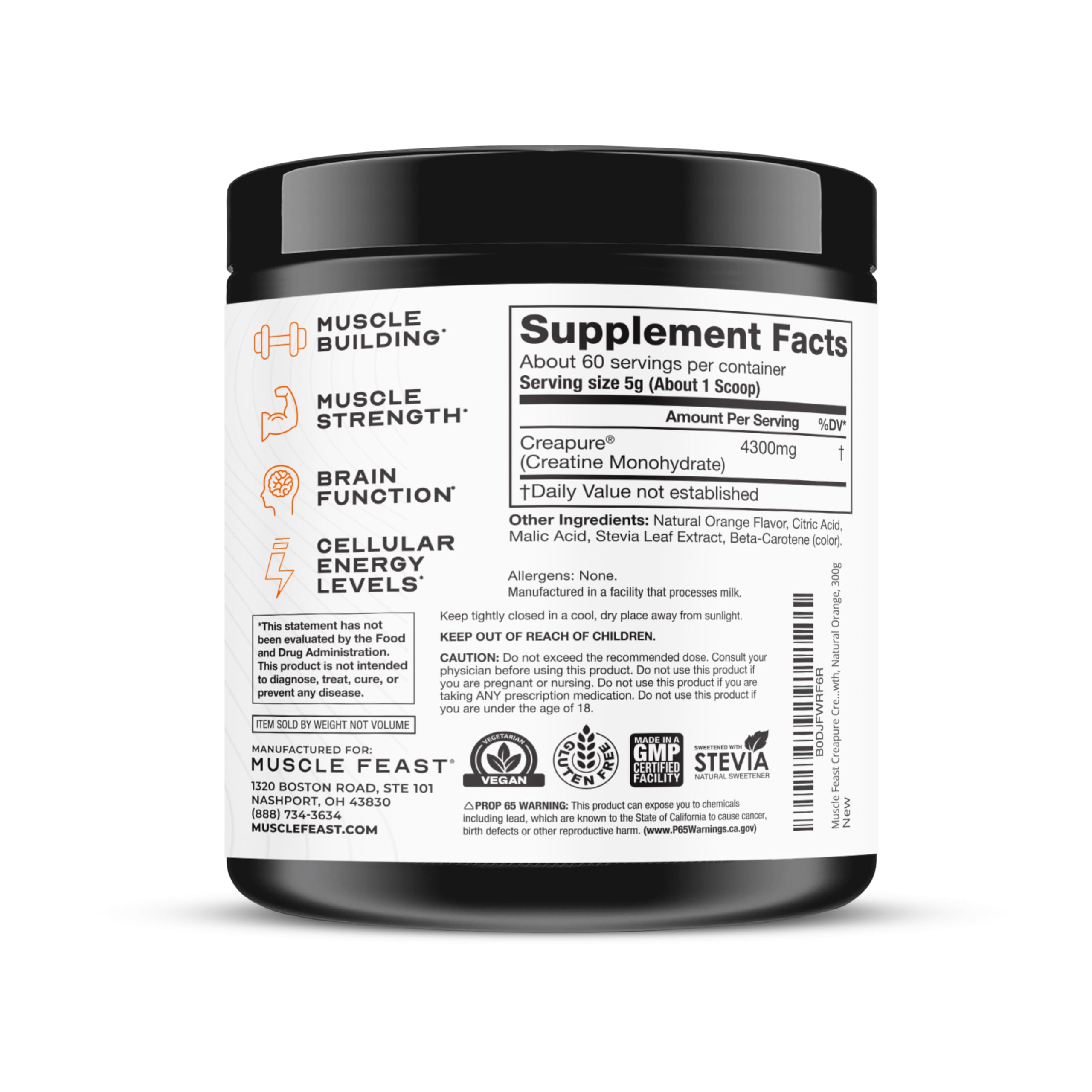 Muscle Feast Creapure – emballage modernisé tout en maintenant la même qualité.