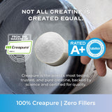 Dose précise de 5000 mg par portion avec Creapure Muscle Feast.