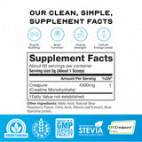 Muscle Feast Creapure 60 portions, dosage quotidien pratique.