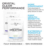 Muscle Feast Creapure, poudre créatine monohydrate, dissolution facile dans l’eau.