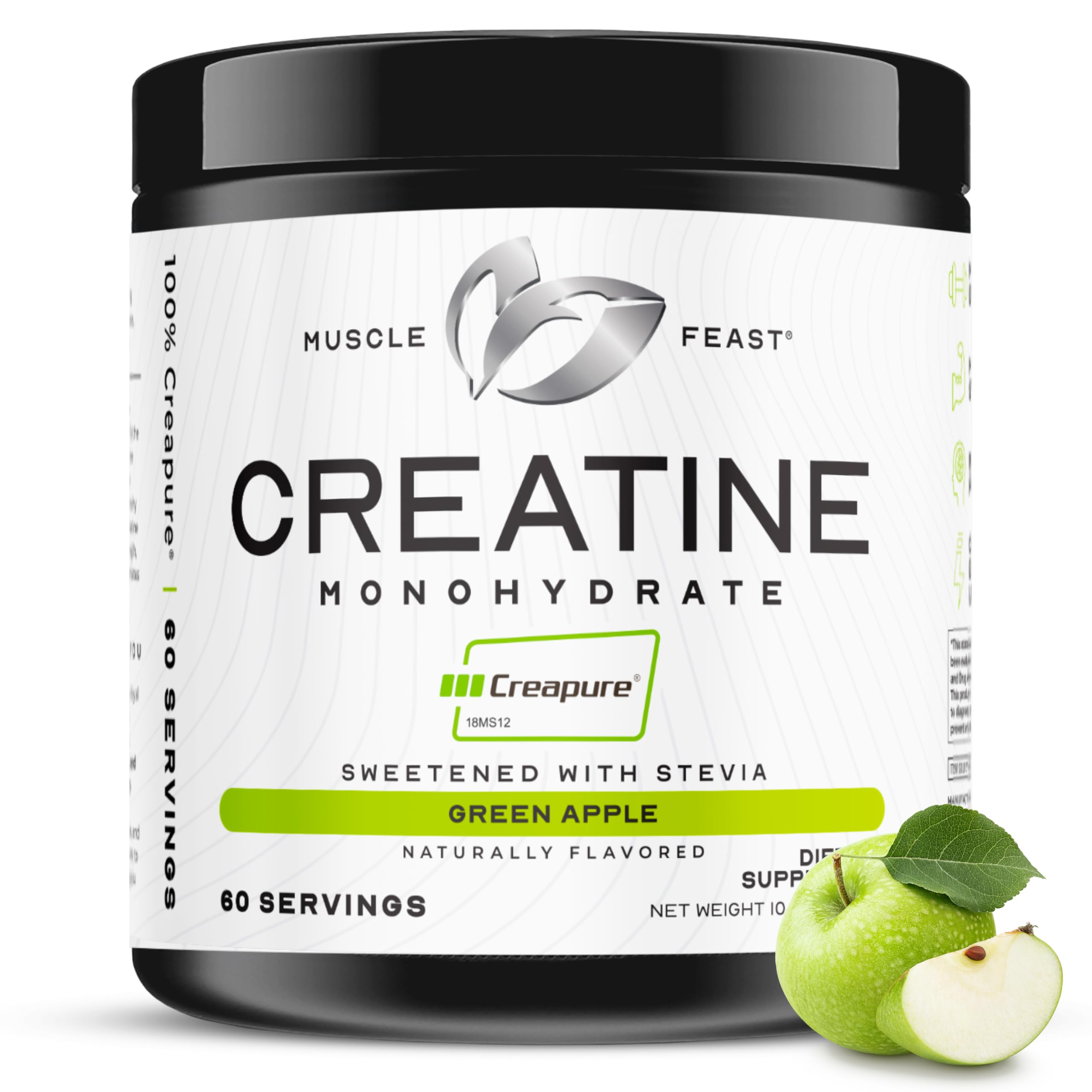 Muscle Feast Creapure Poudre : mesure précise pour doser facilement la créatine.