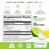Muscle Feast Creatine Chews : formulation végane et sans gluten pour tous les régimes.
