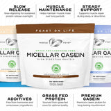 Muscle Feast poudre-caseine-micellaire-vanille-versement: versement contrôlé pour un shake parfait.