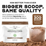 Muscle Feast protéine whey hydrolysée mélange sans grumeaux et texture lisse.