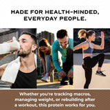 Muscle Feast Whey Isolate, texture crèmeuse, mélange sans grumeaux pour un shake onctueux.