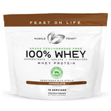 Muscle Feast protéine whey concentré chocolat, récupération et goût agréable après l'entraînement.
