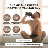 Muscle Feast protéine whey hydrolysée chocolat, absorption rapide après séance.