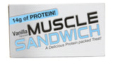Emballage pratique et refermable du Muscle Sandwich Vanille.