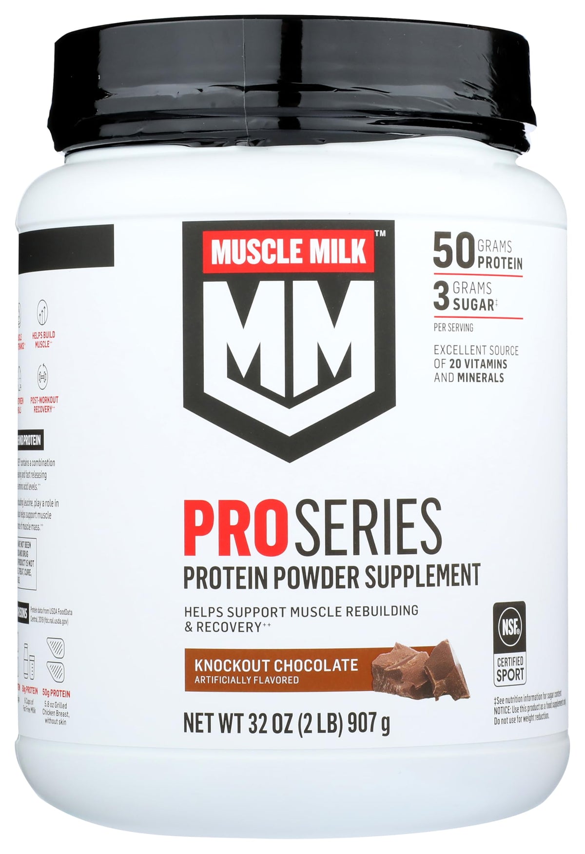 Muscle Milk Séries Pro 50 chocolat – bouteille pratique pour l'entraînement