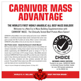MuscleMeds Carnivor Mass: tub 5 lb de protéine de boeuf isolée premium