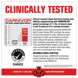 MuscleMeds Carnivor – verse dans le verre, dissolution rapide et saveur Vanille Caramel