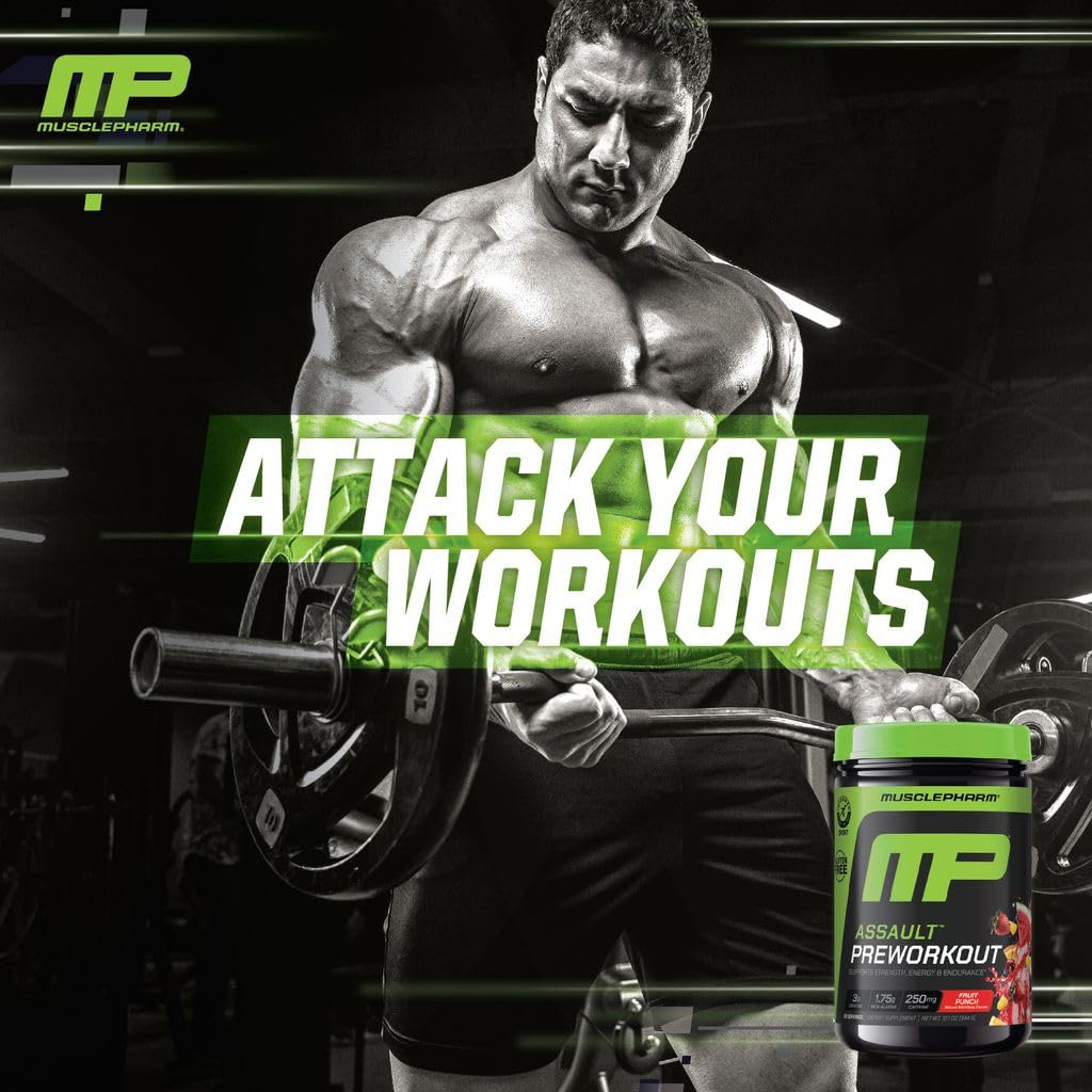 MusclePharm Assault caféine anhydre concentration avant l'effort
