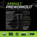 MusclePharm Assault – gobelet prêt à mélanger avec de l'eau froide.