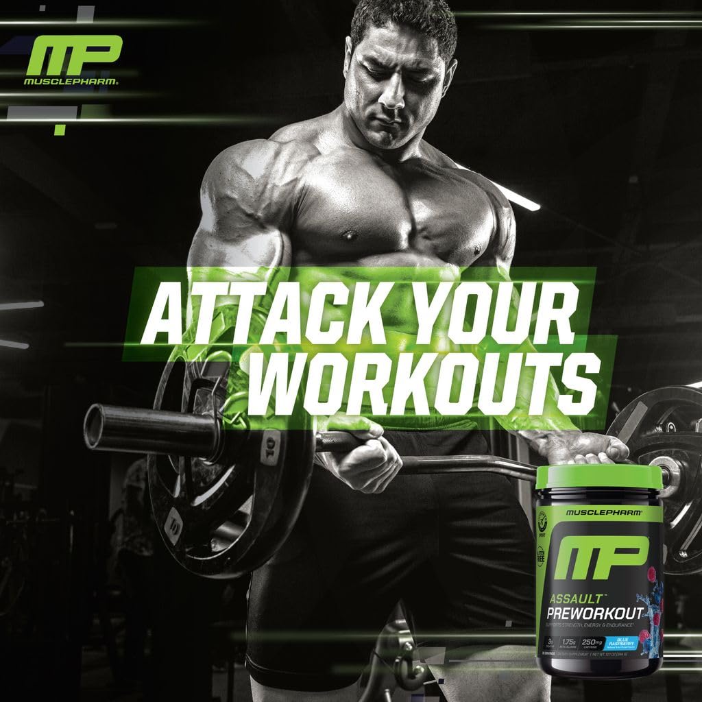 MusclePharm Assault étiquette ingrédients claire et informative