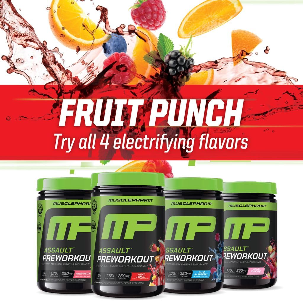 MusclePharm Assault taurine et glycine équilibre énergétique léger