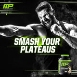 Avant-entraînement MusclePharm Combat 100% Protéine vanille, soutien potentiel après l’effort.