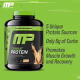 MusclePharm Combat Protein Horchata – poudre fine et facile à mélanger.