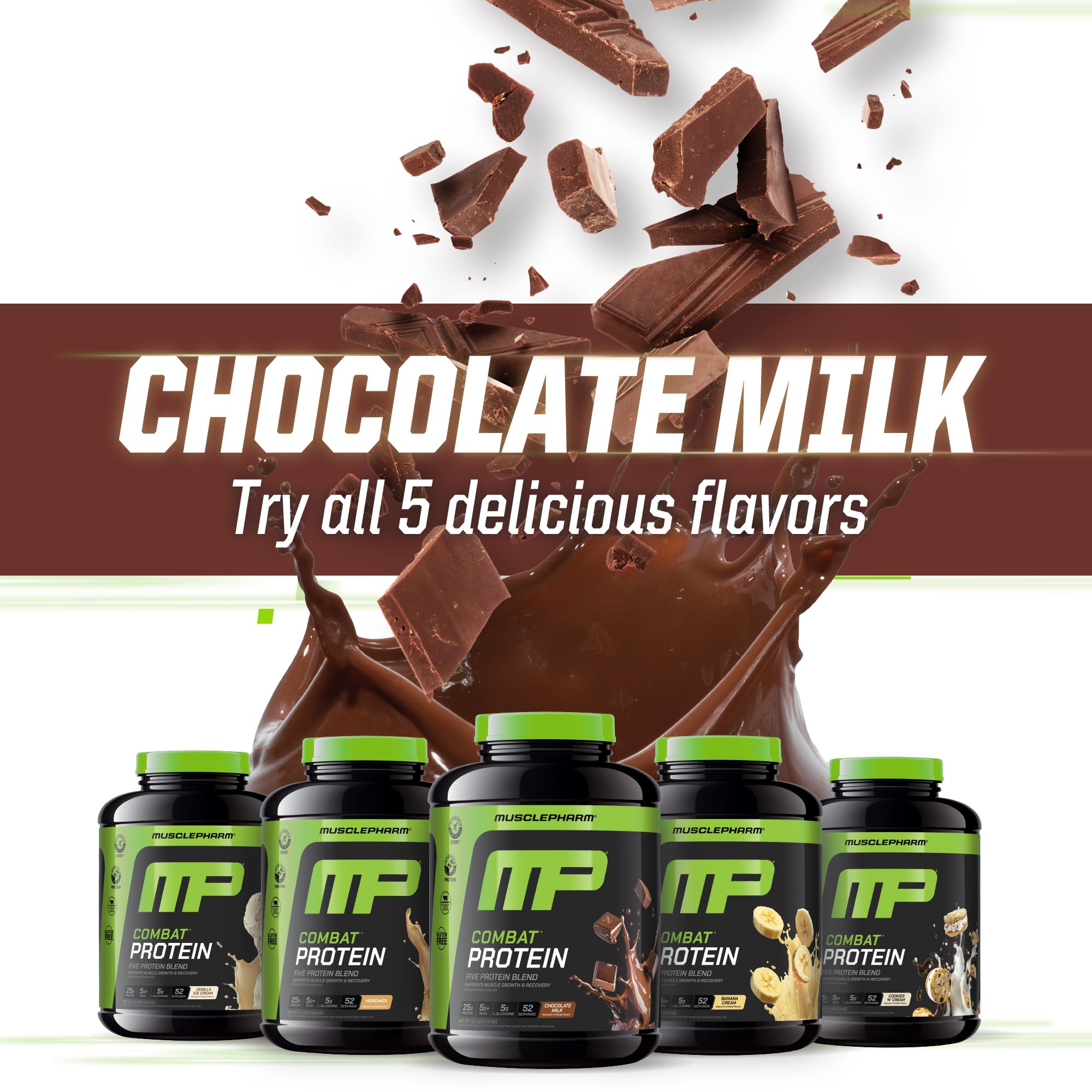 MusclePharm Combat Protein testé sans substances interdites et sans gluten