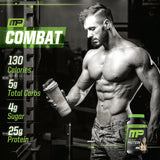 Ingrédients premium visibles dans la poudre MusclePharm Combat Vanille