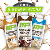 MusclePharm Combat Ready Shake – bouteille Sans Gluten, choix compatible régime
