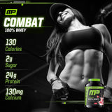 MusclePharm Combat Whey Fraise Crème, pré-entraînement pour énergie soutenue.