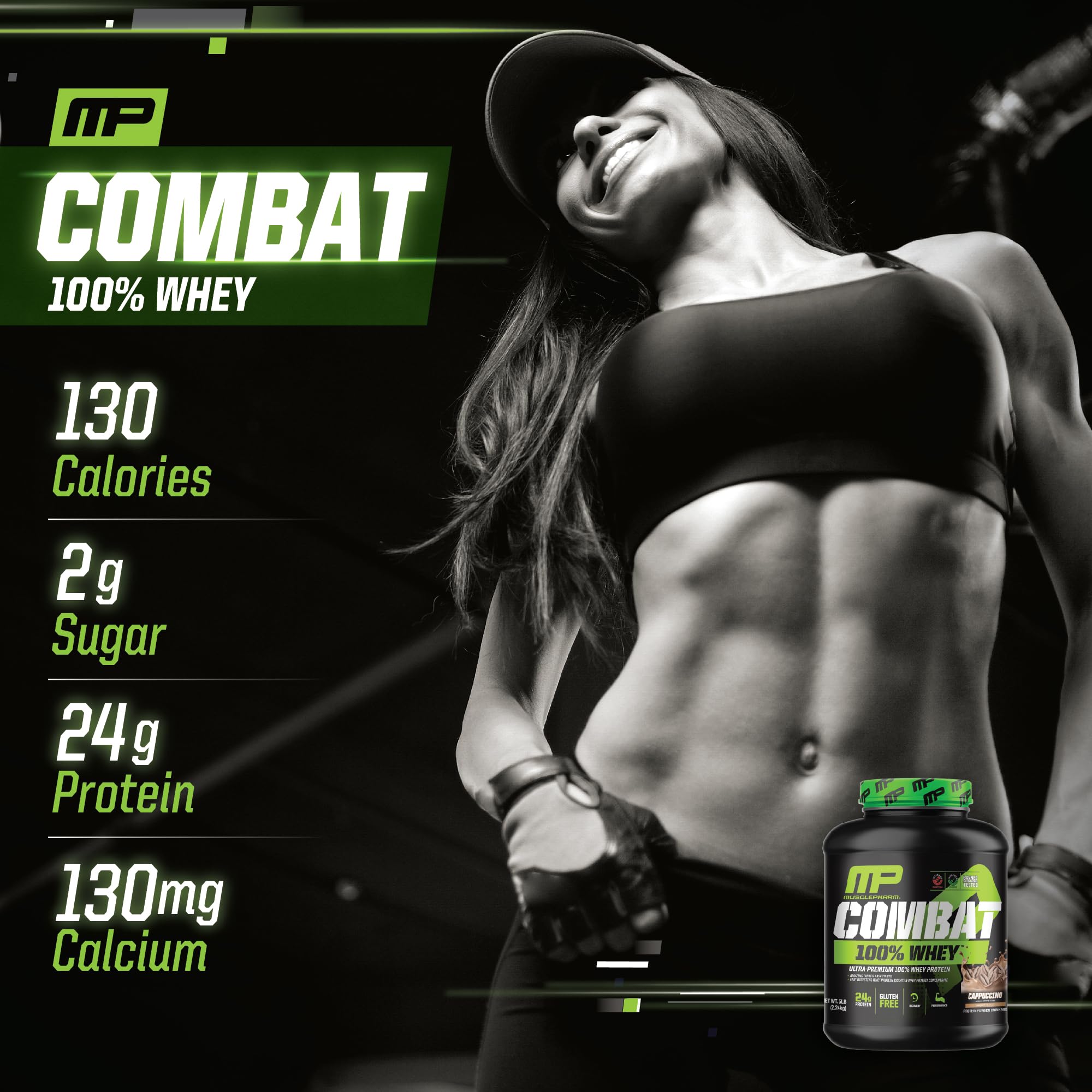MusclePharm Combat Whey - proteine 24 g par portion